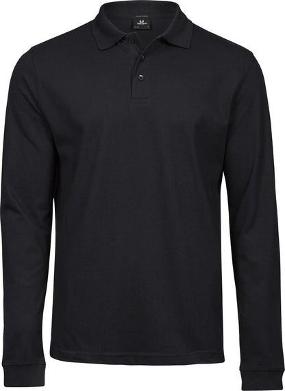 Herren Stretch Polo langarm