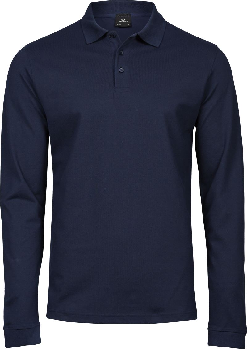 Herren Stretch Polo langarm