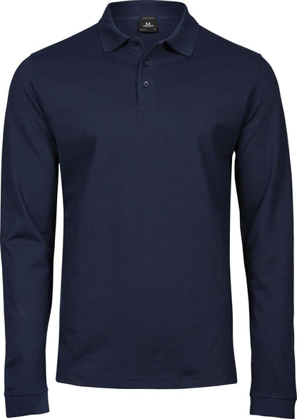 Herren Stretch Polo langarm
