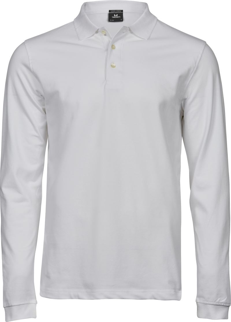 Herren Stretch Polo langarm