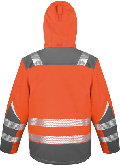 Reflektierende Softshell Kapuzenjacke