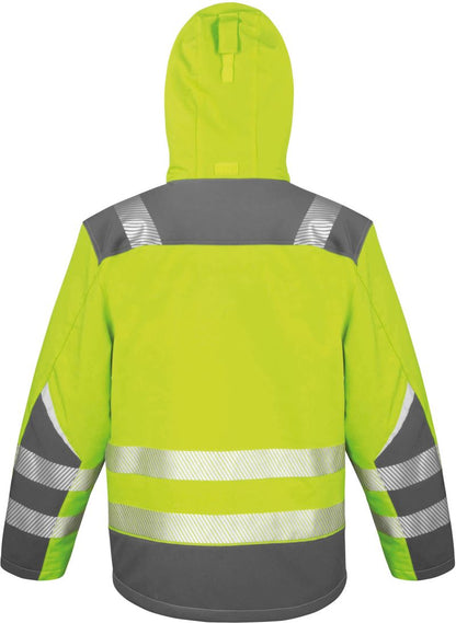 Reflektierende Softshell Kapuzenjacke