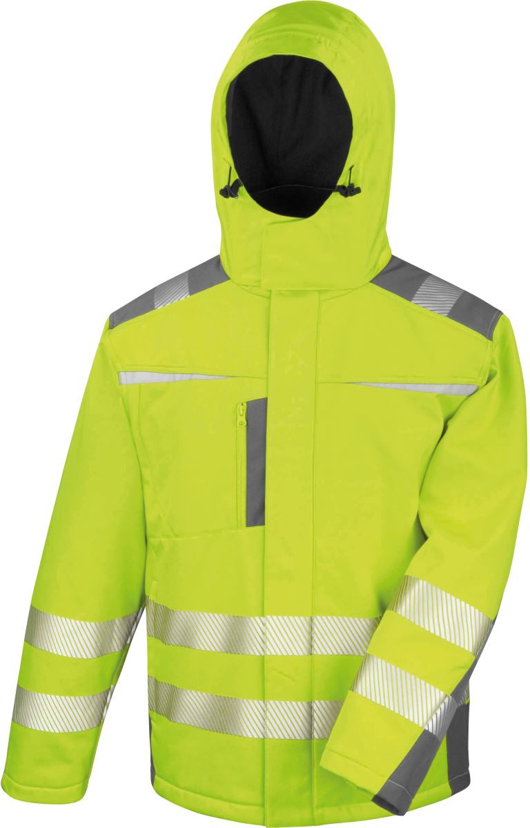 Reflektierende Softshell Kapuzenjacke