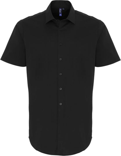 Hemd kurzarm Baumwolle Stretch